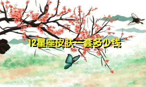 12星座皮肤一套多少钱