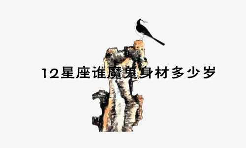 12星座谁魔鬼身材多少岁