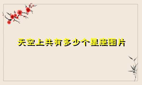 天空上共有多少个星座图片