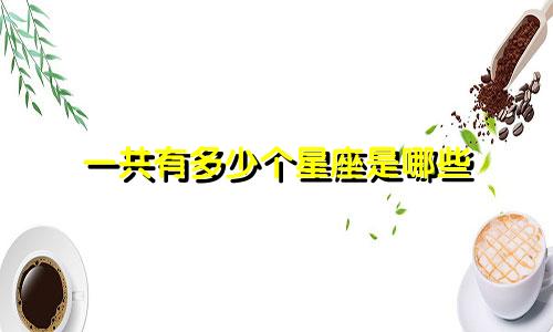 一共有多少个星座是哪些