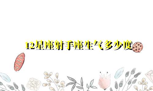 12星座射手座生气多少度