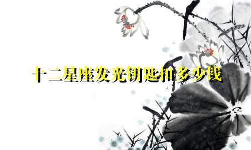 十二星座发光钥匙扣多少钱