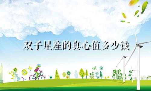 双子星座的真心值多少钱