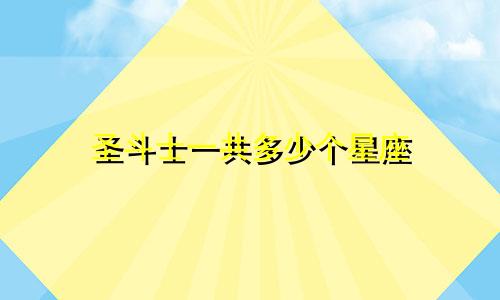 圣斗士一共多少个星座