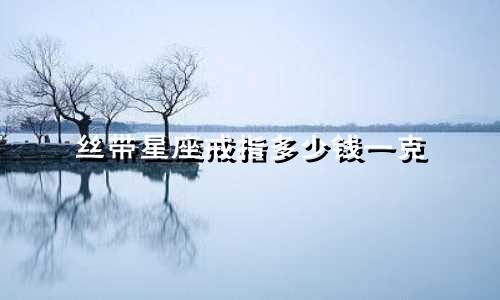 丝带星座戒指多少钱一克