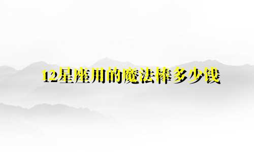 12星座用的魔法棒多少钱