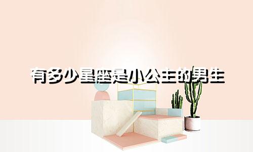 有多少星座是小公主的男生