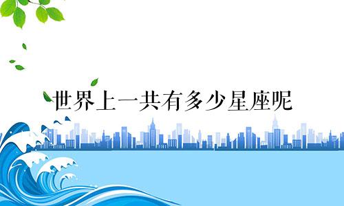 世界上一共有多少星座呢