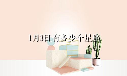 1月3日有多少个星座