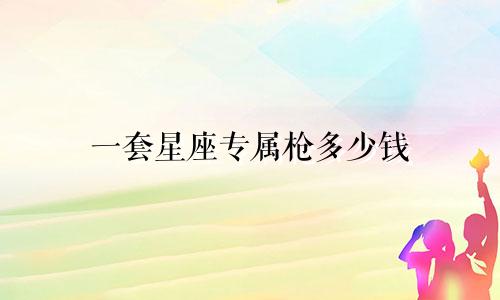 一套星座专属枪多少钱