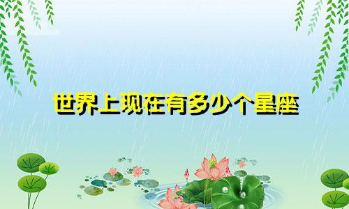世界上现在有多少个星座