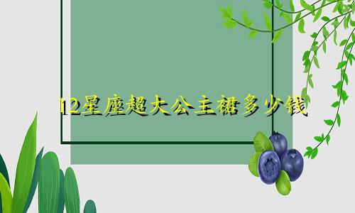 12星座超大公主裙多少钱