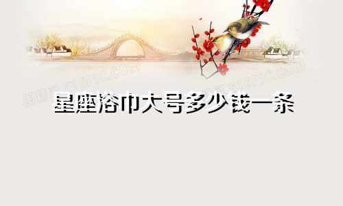 星座浴巾大号多少钱一条