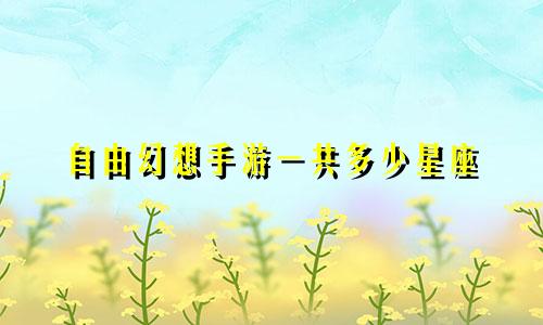 自由幻想手游一共多少星座