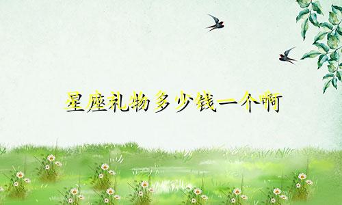 星座礼物多少钱一个啊