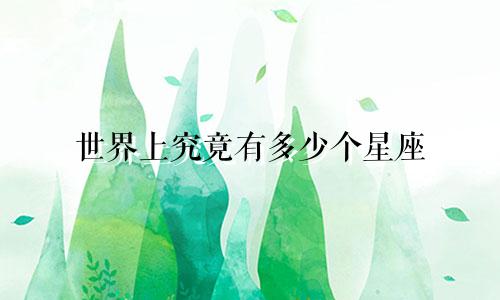 世界上究竟有多少个星座