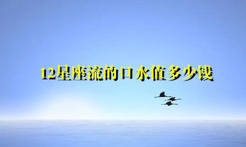 12星座流的口水值多少钱