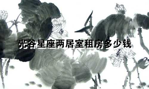 光谷星座两居室租房多少钱