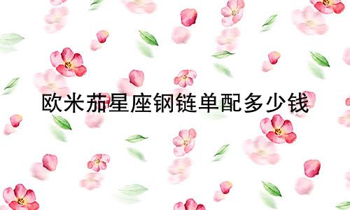 欧米茄星座钢链单配多少钱