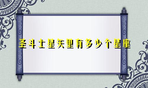 圣斗士星矢里有多少个星座