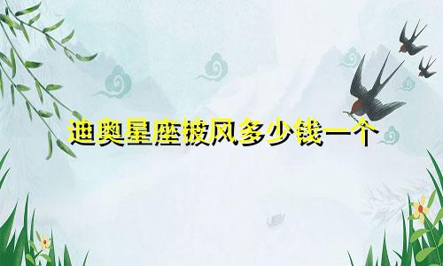 迪奥星座披风多少钱一个