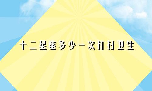 十二星座多少一次打扫卫生