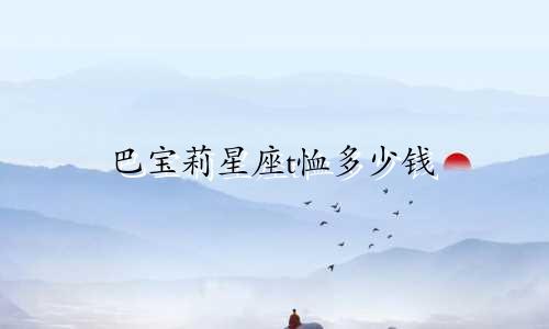 巴宝莉星座t恤多少钱