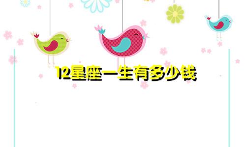 12星座一生有多少钱