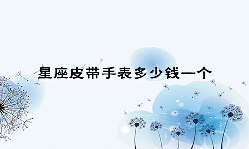 星座皮带手表多少钱一个