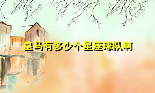 皇马有多少个星座球队啊