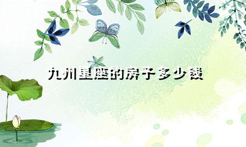 九州星座的房子多少钱