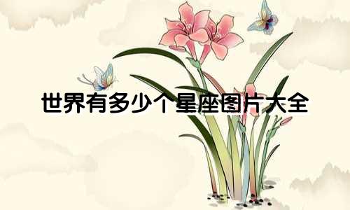 世界有多少个星座图片大全