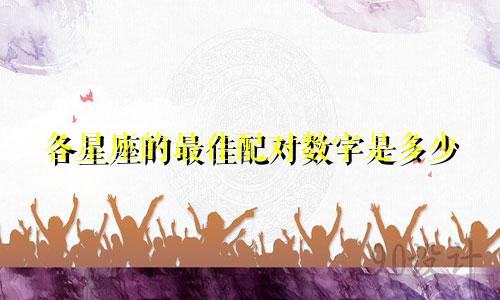各星座的最佳配对数字是多少