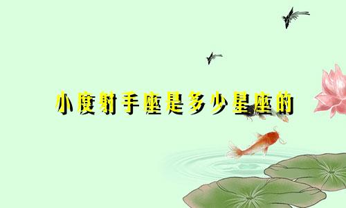 小度射手座是多少星座的