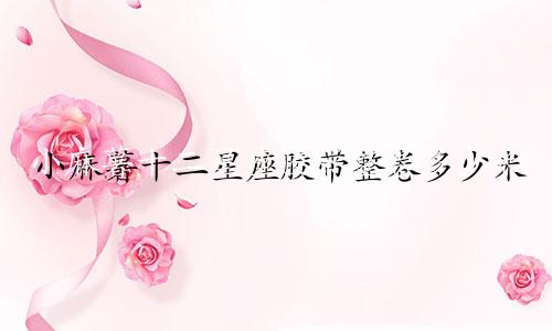 小麻薯十二星座胶带整卷多少米