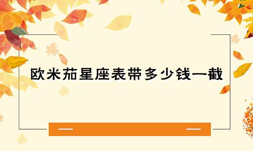 欧米茄星座表带多少钱一截