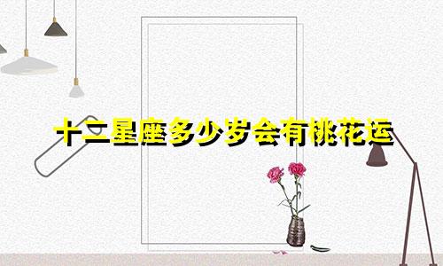 十二星座多少岁会有桃花运