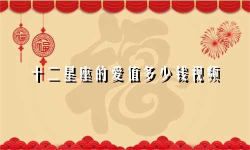十二星座的爱值多少钱视频