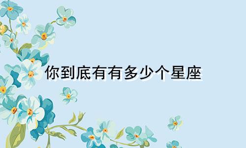 你到底有有多少个星座