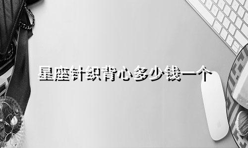 星座针织背心多少钱一个