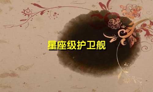 星座级护卫舰 建造多少年