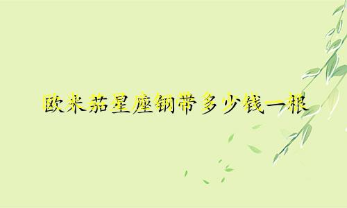 欧米茄星座钢带多少钱一根