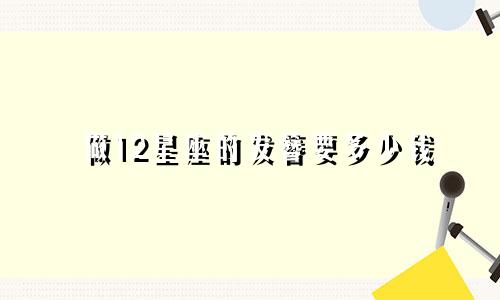 做12星座的发簪要多少钱