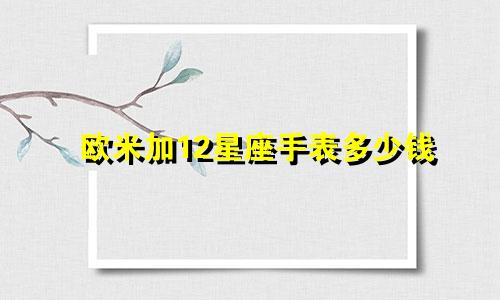 欧米加12星座手表多少钱