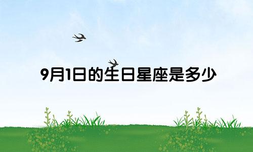 9月1日的生日星座是多少