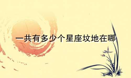 一共有多少个星座坟地在哪
