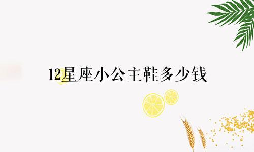 12星座小公主鞋多少钱