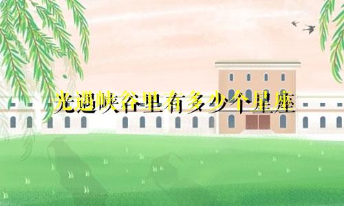 光遇峡谷里有多少个星座
