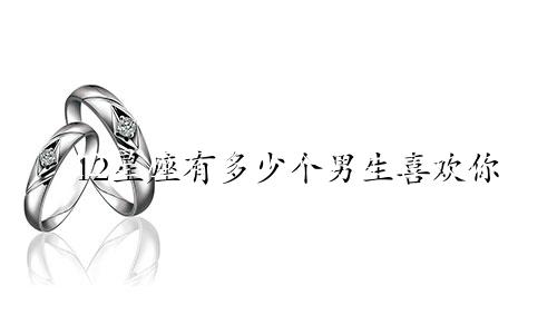 12星座有多少个男生喜欢你