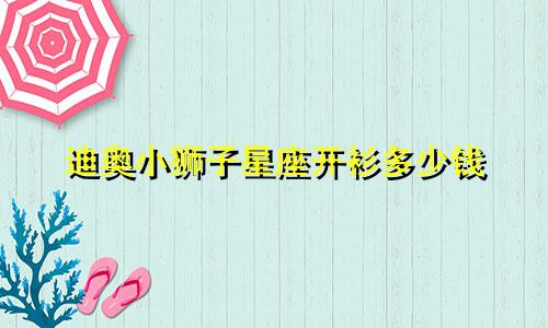 迪奥小狮子星座开衫多少钱